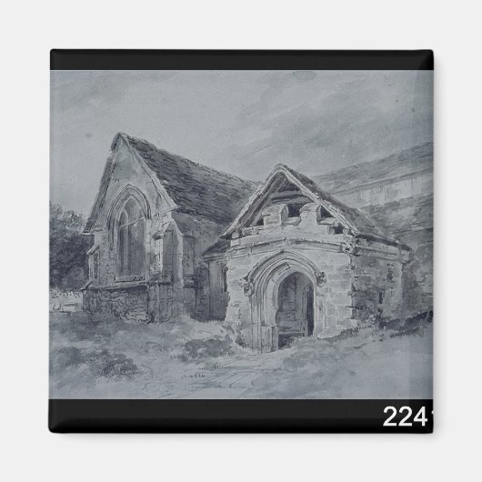 John Constable | Veranda und Transept einer Kirche Magnet (Vorne)