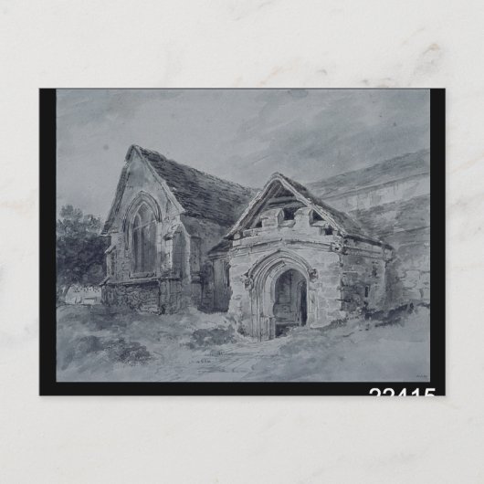 John Constable | Veranda und Transept einer Kirche Postkarte (Vorderseite)