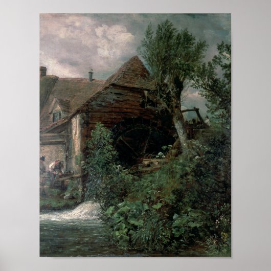 John Constable | Wasserwerk in Gillingham, Dorset Poster (Vorne)