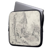John Constable | Watermill bei Newbury (Bleistift) Laptopschutzhülle (Vorderseite Links)