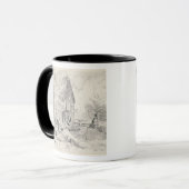 John Constable | Watermill bei Newbury (Bleistift) Tasse (Vorderseite Links)