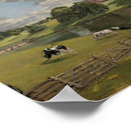 John Constable - Wivenhoe Park, Essex Poster (Ecke)