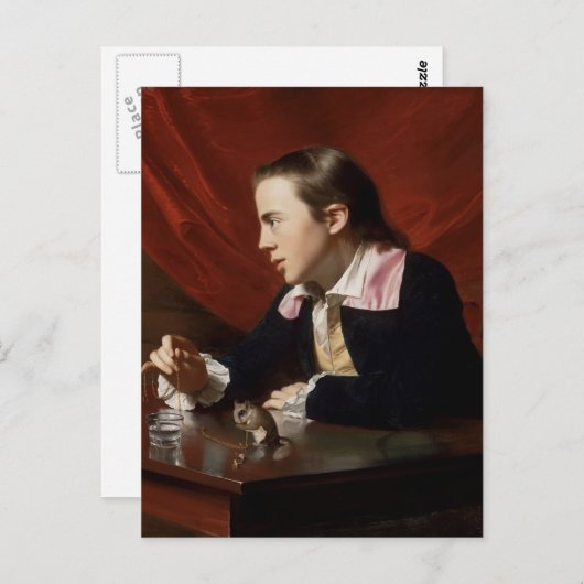 John Copley- Boy with Squirrel (Henry Pelham) Postkarte (Vorne/Hinten)