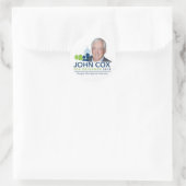 John COX Governor 2018 Runder Aufkleber (Tasche)