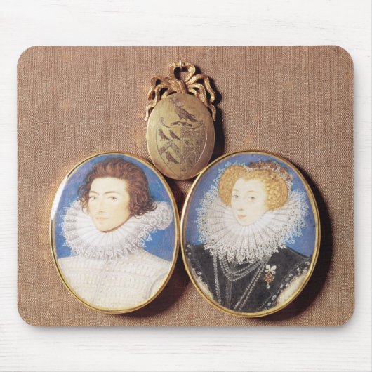 John Croker und seine Ehefrau Frances Mousepad (Vorne)