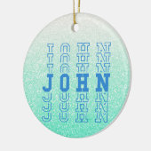 John Custom Boy Name Keramik Ornament (Links)