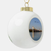 John D. Leitch Ball oder Schneeflocke Keramik Kugel-Ornament (Links)