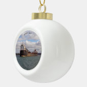 John D. Leitch Ball oder Schneeflocke Keramik Kugel-Ornament (Rechts)