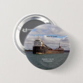 John D. Leitch Button (Vorne & Hinten)