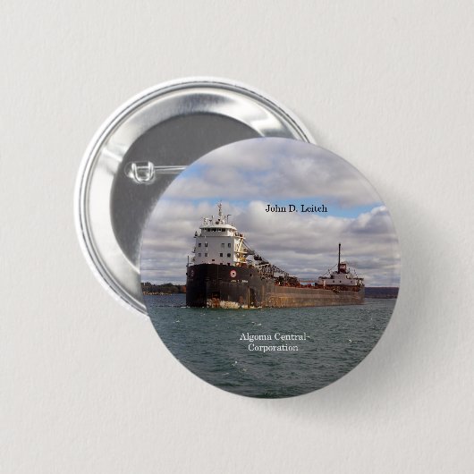 John D. Leitch Button (Vorne & Hinten)