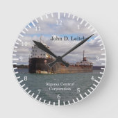 John D. Leitch clock Runde Wanduhr (Vorderseite)