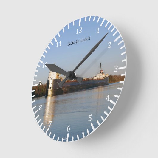 John D. Leitch clock Runde Wanduhr (Winkel)
