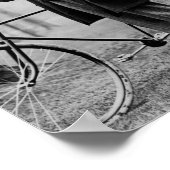 John D. Rockefeller mit Fahrrad - 1913 Poster (Ecke)