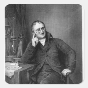John Dalton Quadratischer Aufkleber