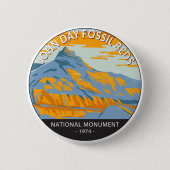 John Day Fossil Beds National Monument Oregon Button (Vorderseite)