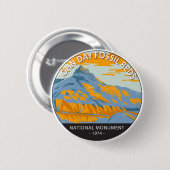 John Day Fossil Beds National Monument Oregon Button (Vorne & Hinten)