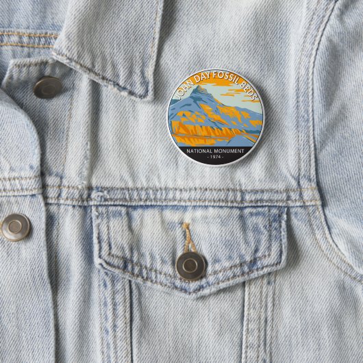 John Day Fossil Beds National Monument Oregon Button (Beispiel)