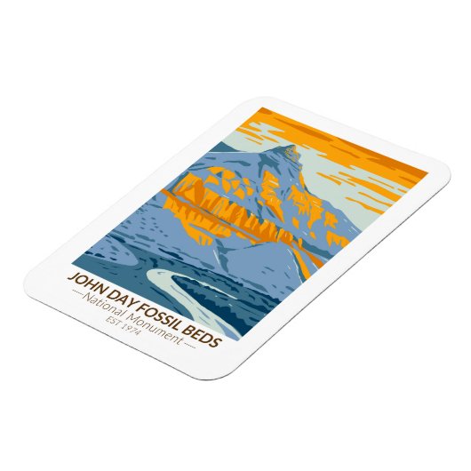 John Day Fossil Beds National Monument Oregon Magnet (Linke Seite)