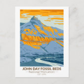 John Day Fossil Beds National Monument Oregon Post Postkarte (Vorderseite)