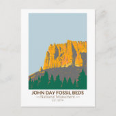 John Day Fossil Beds National Monument Oregon Postkarte (Vorderseite)