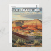 John Day Fossil Beds National Monument Oregon Postkarte (Vorne/Hinten)