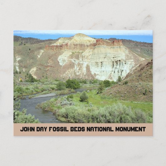 John Day Fossil Beds National Monument Travel Postkarte (Vorderseite)