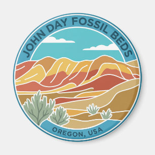 John Day Fossil Beds National Monument USA Magnet