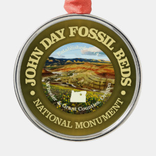 John Day Fossil Beds (NM) Ornament Aus Metall