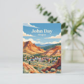 John Day, Oregon Postkarte (Stehend Vorderseite)