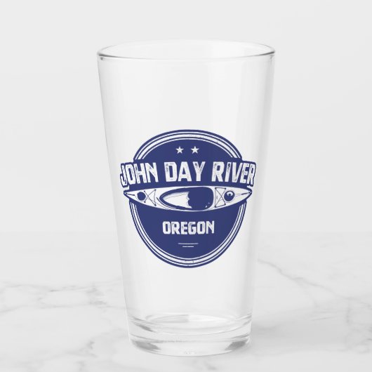 John Day River Oregon Kayaking Glas (Vorderseite)