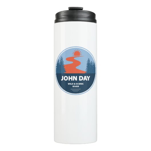 John Day Wild und der Landschaftliche Fluss Oregon Thermosbecher (Vorderseite)