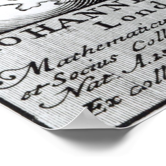 John Dee a Londoner Poster (Ecke)