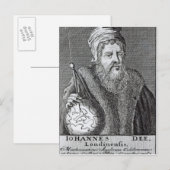 John Dee a Londoner Postkarte (Vorne/Hinten)