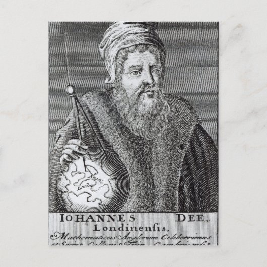 John Dee a Londoner Postkarte (Vorderseite)