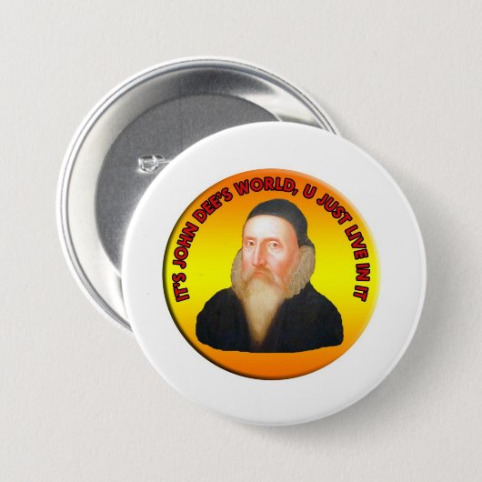 John Dee’s World Button (Vorne & Hinten)
