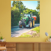 John Deere auf der A49 Leinwanddruck (Insitu (Wohnzimmer))