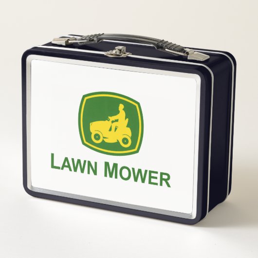 John Deere Logo Metall Brotdose (Vorderseite)