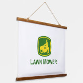 John Deere Rasenmäher Wandteppich Mit Holzrahmen (Gewinkelt)