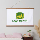 John Deere Rasenmäher Wandteppich Mit Holzrahmen (Schlafzimmer)