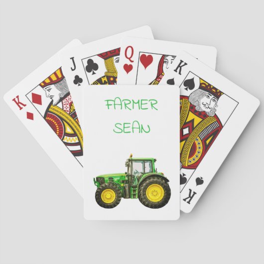 John Deere Traktor für Landwirte Spielkarten (Rückseite)