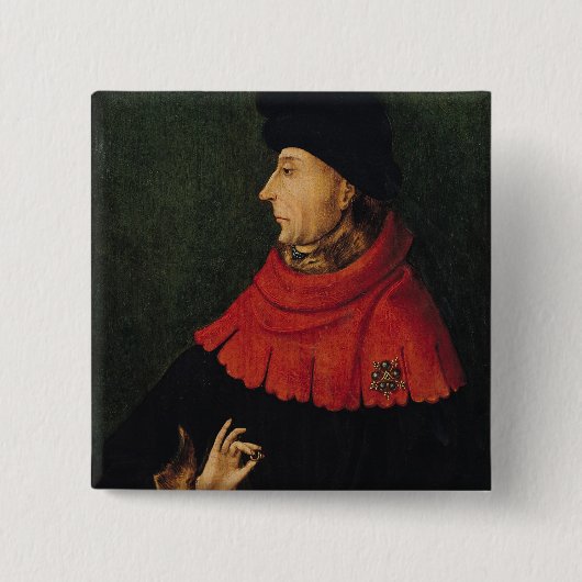John der furchtlose Herzog von Burgunder Button (Vorderseite)