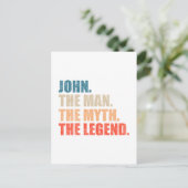 John Der Mann, der Mythos, die Legende Postkarte (Stehend Vorderseite)