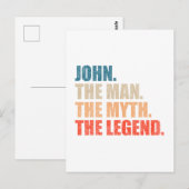 John Der Mann, der Mythos, die Legende Postkarte (Vorne/Hinten)