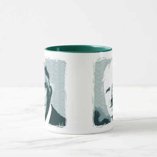 John Dewey in den Linien Tasse (Zentrum)