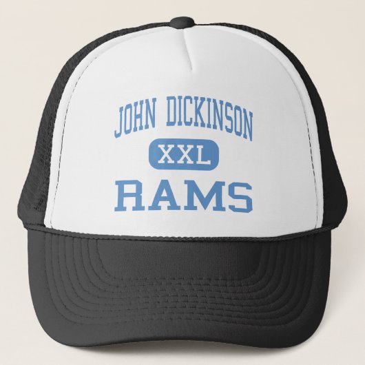 John Dickinson - RAMs - hoch - Wilmington Delaware Truckerkappe (Vorderseite)