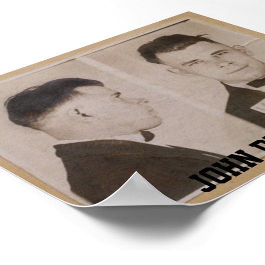 John Dillinger Poster (Ecke)