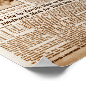 John Dillinger Public Enemy #1 Dies Reaching Poster (Ecke)