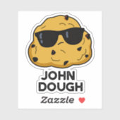 John Dough Funny Baking Puff Aufkleber (Blatt)