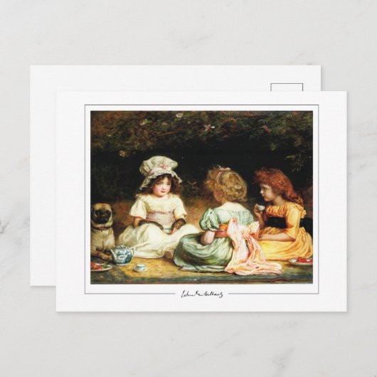 John Everett Millais #124 - Fine Art Postcard Postkarte (Vorne/Hinten)