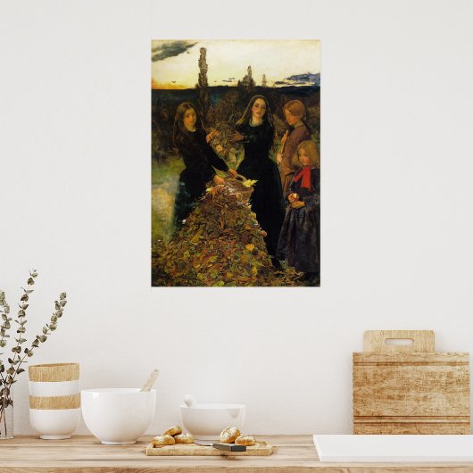 John Everett Millais Autumn Leaves Poster (Küche)